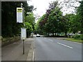 Bus stop on Wilmslow Road (A5145)