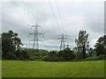 Electricity cables across the River Mersey