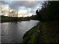 Dead-end anglers’ path alongside the Ribble