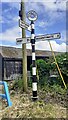 Cumberland County Council finger signpost at T-junction in Stangerhill