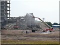 Demolition of the former tax office in Llanishen