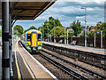 A train for Brighton departing from Cosham