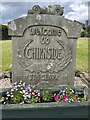 Welcome Sign at Chirnside, home of Jim Clark OBE