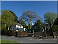 Old brick wall at the end of Heath Lane