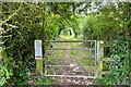 Gate on the bridleway to Grange farm