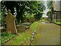 Holy Trinity graveyard south of the church, South Crosland