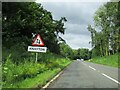 Entering  Knayton  from  A19  on  slip  road