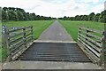 Cattle grid on the path to Ditchley Gate