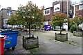 Outdoor seating in the Shambles