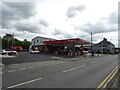 Service station on Llanidloes Road (A4811), Newtown