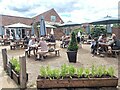 Courtyard outside Farm Shop Cafe