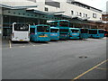 Buses in High Wycombe Bus Station