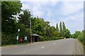 Bus stop on the A60, Bunny Hill