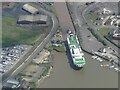 Sea Cruiser 2 between Alexandra and Royal Docks, Grimsby: aerial 2024 (3)