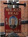 Sign for the Wilkes Head, Leek