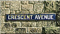 Old sign for Crescent Avenue