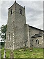 The tower of Westfield church, St Andrew