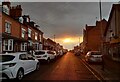 Sunset over Duncan Road in Leicester