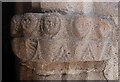 Veryan - St Symphorian - Carved heads on porch (southern)