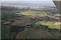 Beck, shallow valley and footpath west of Laceby: aerial 2024 (2)