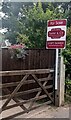 For Sale board, Llanvapley, Monmouthshire