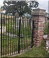 Cemetery entrance gates, Llanvapley, Monmouthshire