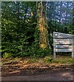 Ninewells Wood nameboard, Monmouthshire