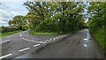 Road Junction and Trusty Steed near Sarn Hill Wood