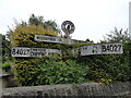 Direction Sign – Signpost on the B4027 in Glympton