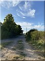 End of footpath near Lark Hall