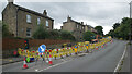 Roadworks, Huddersfield Road (A62), Liversedge