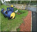 Barry the Barrel at Troon railway station