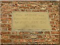 Datestone on the former free school, Fulford, York