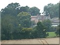 A distant glimpse of Hampton Hall near Worthen, Shropshire