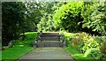 Path and steps to a sundial