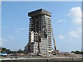 Demolition of the former tax office in Llanishen