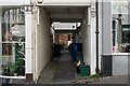 A passage in between 7 & 8 High Street which leads to Bakers Court