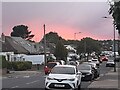 Sunset over Wood Lane, Kingsbury