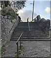 Wide steps up to Duke Street, Blaenavon