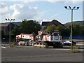 Demolition of the former tax office in Llanishen