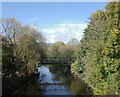 The River Aire seen from Stock Bridge, Riddlesden