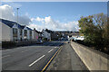 Bradford Road (B6265) crossing Stock Bridge into Keighley