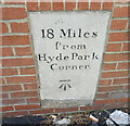 Old Milestone by the A308, High Street, Egham