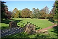 Steps to former sunken garden