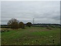 Stubble field and pylon, Bargate