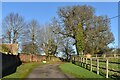 Estate road past Longmoor Farm