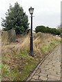 Lamp in the churchyard, Sherburn in Elmet