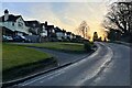 Vicarage Lane heading west into the sunset