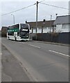 Double decker bus, Caerleon Road, Ponthir, Torfaen