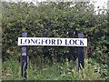 Longford Lock nameboard